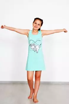 Дет. сорочка "Лилу" Бирюзовый р. 32