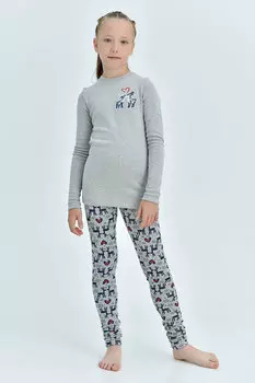 Дет. термобелье "Олененок" Серый меланж р. 34