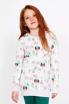 Дет. толстовка "Лама Белый" р. 32