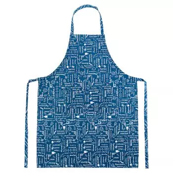 Фартук "Правила кухни" Индиго р. 70х90