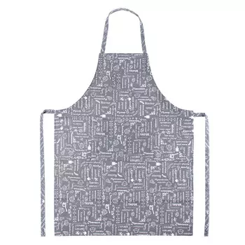 Фартук "Правила кухни" Серый р. 70х90