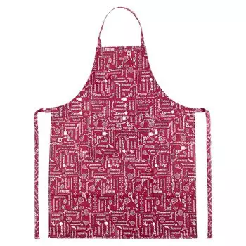 Фартук "Правила кухни" Вишневый р. 70х90