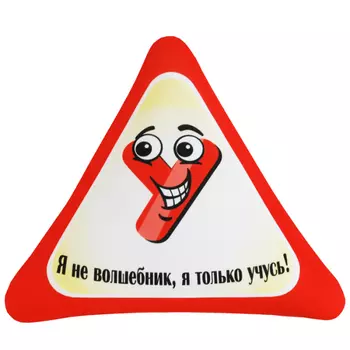 Игрушка-подушка "Я не волшебник, я только учусь" р. 34х31