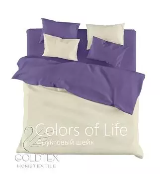 Комплект "Фруктовый шейк", размер Евро с 4 наволочками