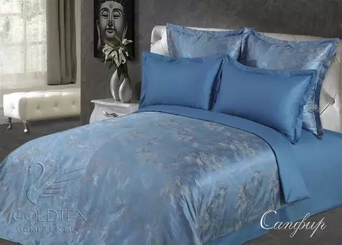 Комплект "Сапфир", размер Евро с 4 наволочками