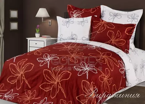 Комплект "Вирджиния", размер Евро с 4 наволочками