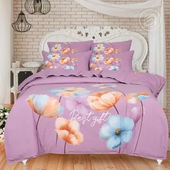 КПБ "Анетта" Розовый р. Евро 4 нав.