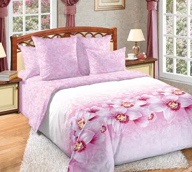 КПБ "Аромат орхидей" Розовый р. 2,0-сп. евро