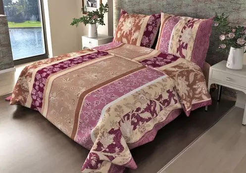 КПБ "Ажур" Фиолетовый р. 1,5-сп.