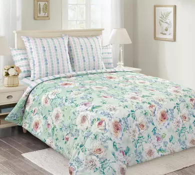 КПБ "Белая роза Зеленый" р. 2,0-сп. евро