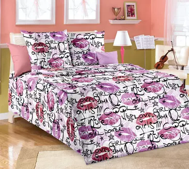 КПБ "Чмоки Розовый" р. 1,5-сп.