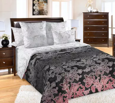 КПБ "Цвет ночи" Черный р. 1,5-сп.