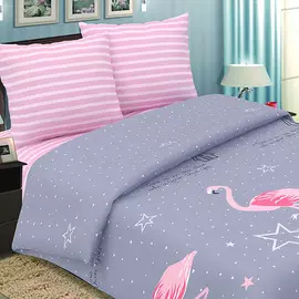 КПБ "Фламинго Серый" р. 1,5-сп.