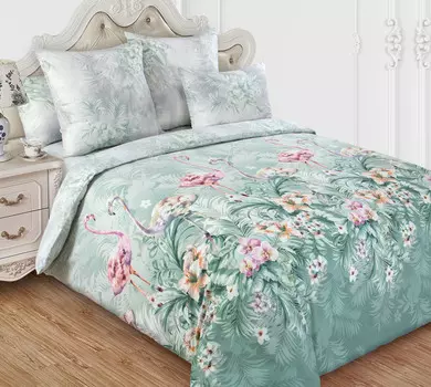 КПБ "Фламинго Зеленый" р. 1,5-сп.