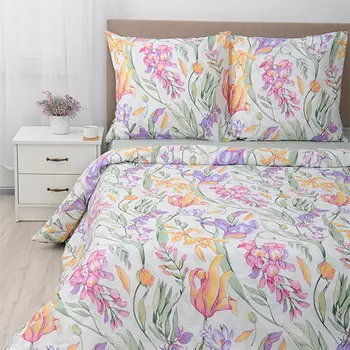 КПБ "Floral Белый" р. 2,0-сп.