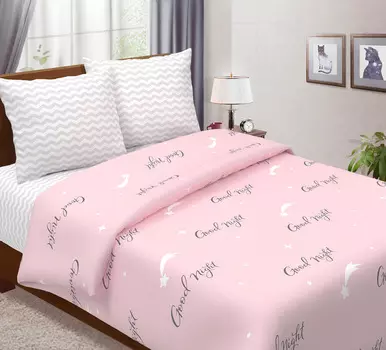 КПБ "Гуд найт" Розовый р. Сем.