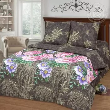 КПБ "Элина" Коричневый р. 2,0-сп. евро