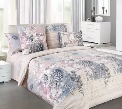 КПБ "Эскиз" Бежевый р. 1,5-сп.