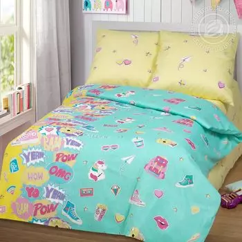 КПБ "Креатив Бирюзовый" р. 1,5-сп.