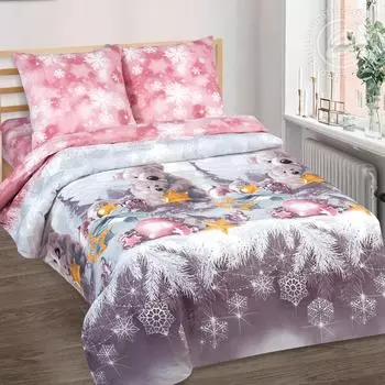 КПБ "Ласковый мишка Розовый" р. 1,5-сп.