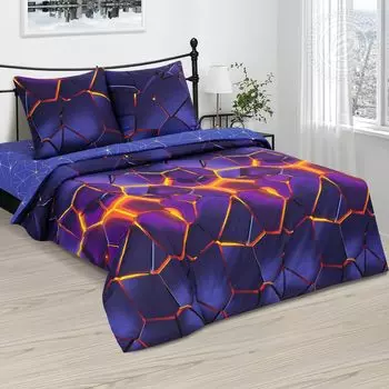 КПБ "Мерцание Синий" р. 1,5-сп.