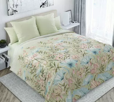 КПБ "Неизведанная гладь Салатовый" р. 1,5-сп.