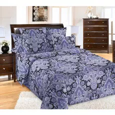 КПБ "Пейсли" Темно-синий р. Евро