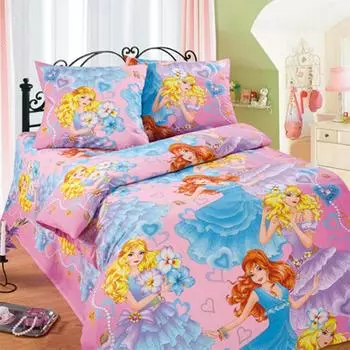 КПБ "Принцессы Розовый" р. 1,5-сп.