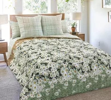 КПБ "Ромашки Зеленый" р. 1,5-сп.