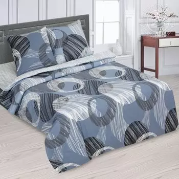 КПБ "Сириус" Серый р. Cем. с простыней на резинке 180х200