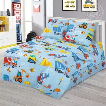 КПБ "Строитель" Голубой р. 1,5-сп.