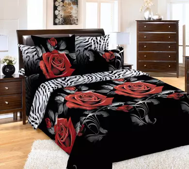 КПБ "Танго" Черный р. 1,5-сп.