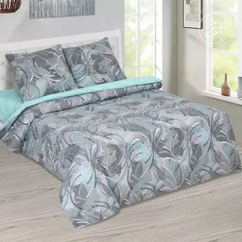 КПБ "Танго" Серый р. Cем. с простыней на резинке 180х200