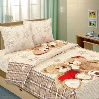 КПБ "Тедди" Бежевый р. 1,5-сп.