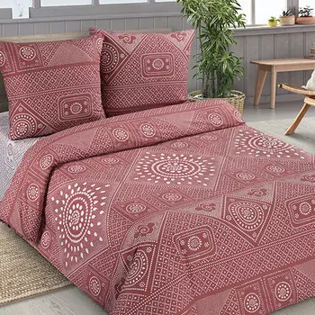 КПБ "Узор" Коричневый р. 2,0-сп. евро