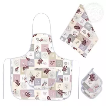 Кухонные принадлежности "Эспрессо Бежевый" р. 4 пред.