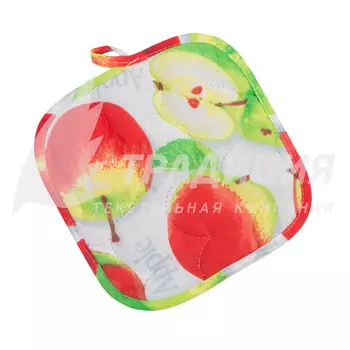 Кухонные принадлежности "Прихватка Яблочное угощение Квадратная" р. 18х18