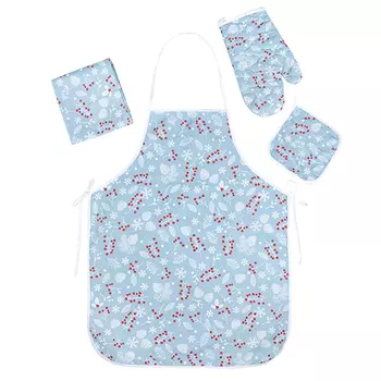 Кухонные принадлежности "Шишки" Бирюзовый р. 4 пред.