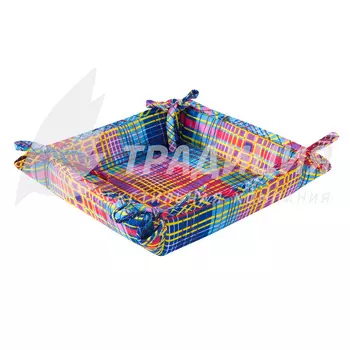 Кухонные принадлежности "Тесктильная хлебница Дачный пикник" р. 18х18