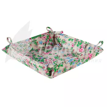 Кухонные принадлежности "Тесктильная хлебница Полевые цветы" р. 18х18