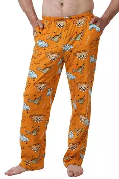 Муж. брюки арт. 22-0489 Горчичный р. 50