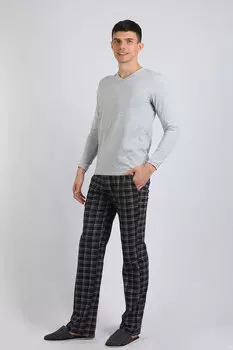 Муж. брюки арт. 23-0336 Коричневый р. 52