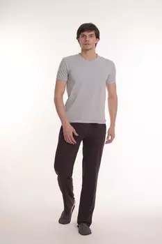 Муж. брюки арт. 23-0336 Темно-коричневый р. 60