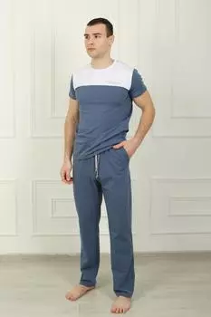 Муж. брюки "Family Look" Серый р. 62