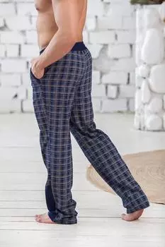 Муж. брюки "Марио" Синий р. 48