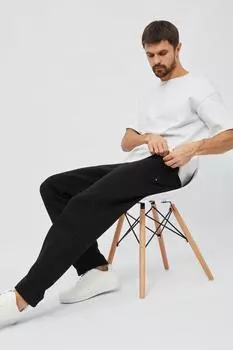 Муж. брюки "Райан Черный" р. 48