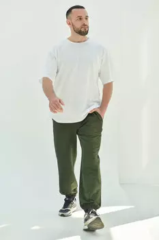 Муж. брюки "Спорт" Зеленый р. 54