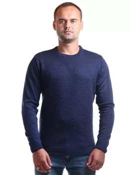 Муж. джемпер арт. 17-0042 Темно-синий р. 52