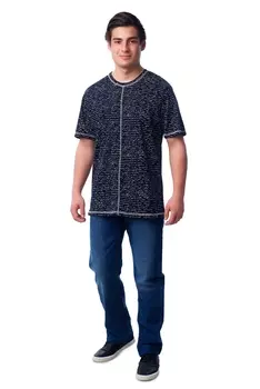 Муж. футболка арт. 16-0355 Темно-синий р. 54