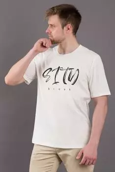 Муж. футболка "арт. 19-0522 Молочный" р. 54